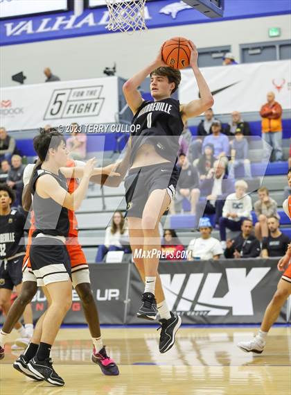 Thumbnail 2 in Orangeville Prep (Canada) vs. Wasatch Academy (5 for the Fight National Hoopfest) photogallery.