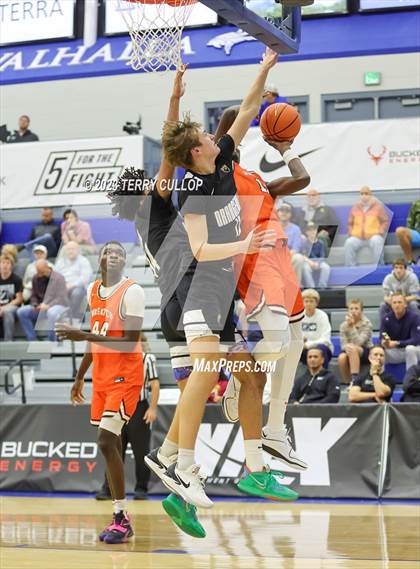 Thumbnail 1 in Orangeville Prep (Canada) vs. Wasatch Academy (5 for the Fight National Hoopfest) photogallery.