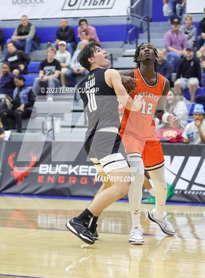 Thumbnail 1 in Orangeville Prep (Canada) vs. Wasatch Academy (5 for the Fight National Hoopfest) photogallery.