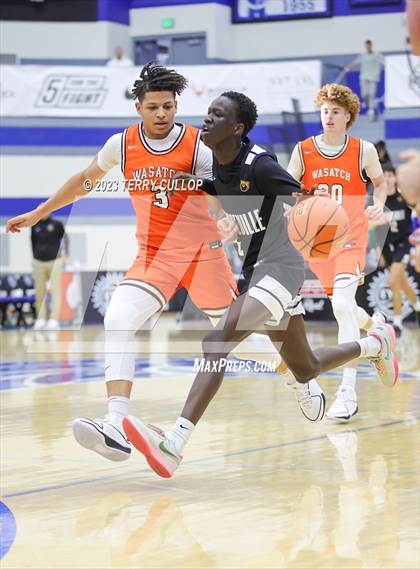 Thumbnail 1 in Orangeville Prep (Canada) vs. Wasatch Academy (5 for the Fight National Hoopfest) photogallery.