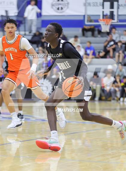 Thumbnail 2 in Orangeville Prep (Canada) vs. Wasatch Academy (5 for the Fight National Hoopfest) photogallery.