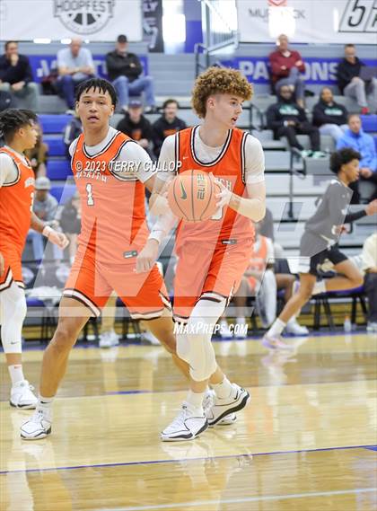 Thumbnail 1 in Orangeville Prep (Canada) vs. Wasatch Academy (5 for the Fight National Hoopfest) photogallery.