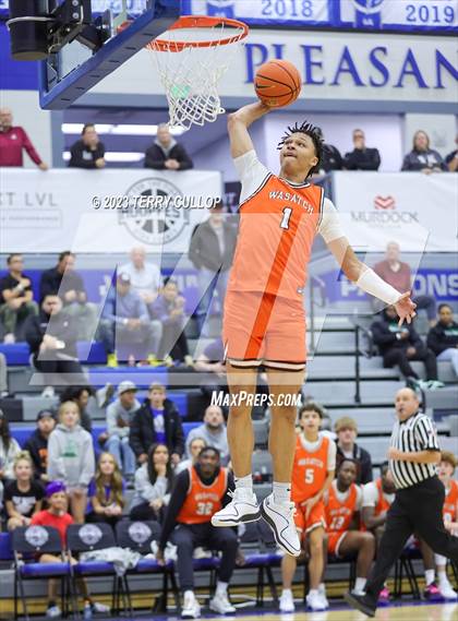 Thumbnail 3 in Orangeville Prep (Canada) vs. Wasatch Academy (5 for the Fight National Hoopfest) photogallery.
