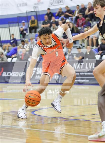 Thumbnail 3 in Orangeville Prep (Canada) vs. Wasatch Academy (5 for the Fight National Hoopfest) photogallery.