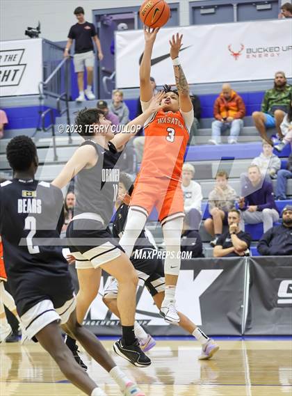 Thumbnail 3 in Orangeville Prep (Canada) vs. Wasatch Academy (5 for the Fight National Hoopfest) photogallery.