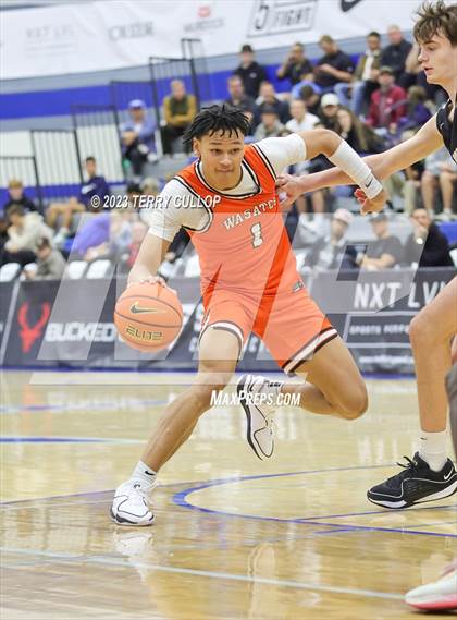 Thumbnail 1 in Orangeville Prep (Canada) vs. Wasatch Academy (5 for the Fight National Hoopfest) photogallery.
