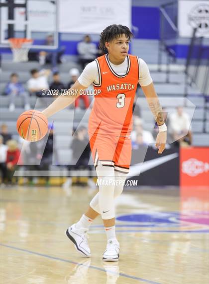 Thumbnail 1 in Orangeville Prep (Canada) vs. Wasatch Academy (5 for the Fight National Hoopfest) photogallery.