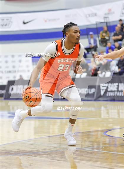 Thumbnail 3 in Orangeville Prep (Canada) vs. Wasatch Academy (5 for the Fight National Hoopfest) photogallery.