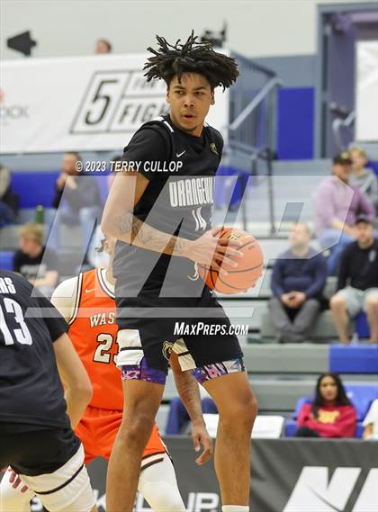 Thumbnail 1 in Orangeville Prep (Canada) vs. Wasatch Academy (5 for the Fight National Hoopfest) photogallery.