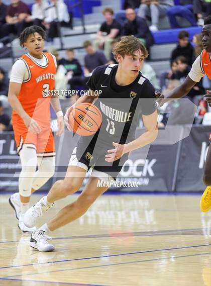 Thumbnail 1 in Orangeville Prep (Canada) vs. Wasatch Academy (5 for the Fight National Hoopfest) photogallery.