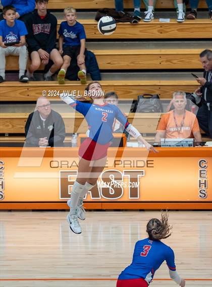 Thumbnail 2 in Roncalli vs. Jennings County (IHSAA 3A Semi-state semifinal) photogallery.