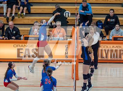 Thumbnail 1 in Roncalli vs. Jennings County (IHSAA 3A Semi-state semifinal) photogallery.