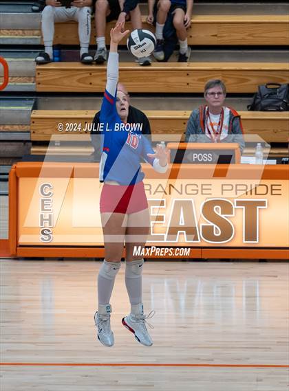 Thumbnail 3 in Roncalli vs. Jennings County (IHSAA 3A Semi-state semifinal) photogallery.