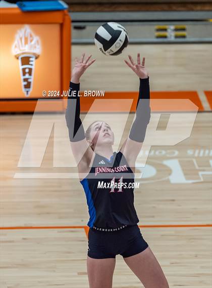 Thumbnail 3 in Roncalli vs. Jennings County (IHSAA 3A Semi-state semifinal) photogallery.