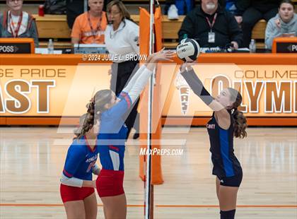 Thumbnail 2 in Roncalli vs. Jennings County (IHSAA 3A Semi-state semifinal) photogallery.