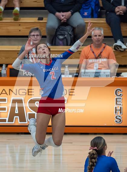 Thumbnail 1 in Roncalli vs. Jennings County (IHSAA 3A Semi-state semifinal) photogallery.