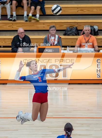 Thumbnail 3 in Roncalli vs. Jennings County (IHSAA 3A Semi-state semifinal) photogallery.