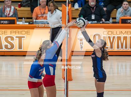 Thumbnail 1 in Roncalli vs. Jennings County (IHSAA 3A Semi-state semifinal) photogallery.