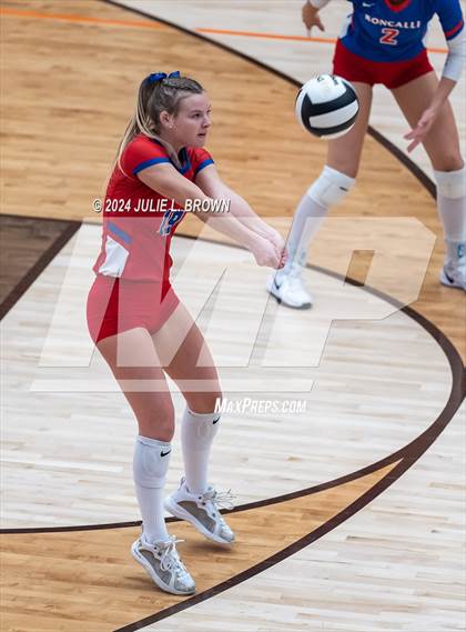 Thumbnail 1 in Roncalli vs. Jennings County (IHSAA 3A Semi-state semifinal) photogallery.