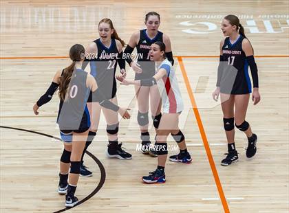 Thumbnail 3 in Roncalli vs. Jennings County (IHSAA 3A Semi-state semifinal) photogallery.