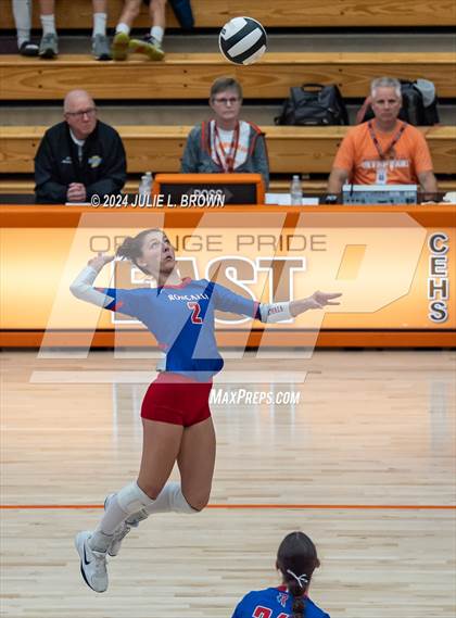 Thumbnail 3 in Roncalli vs. Jennings County (IHSAA 3A Semi-state semifinal) photogallery.