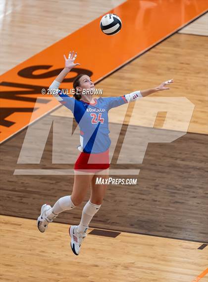 Thumbnail 2 in Roncalli vs. Jennings County (IHSAA 3A Semi-state semifinal) photogallery.