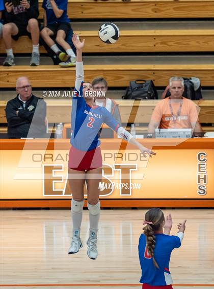 Thumbnail 3 in Roncalli vs. Jennings County (IHSAA 3A Semi-state semifinal) photogallery.