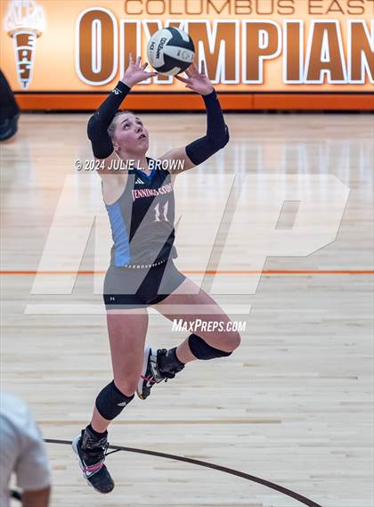Thumbnail 1 in Roncalli vs. Jennings County (IHSAA 3A Semi-state semifinal) photogallery.