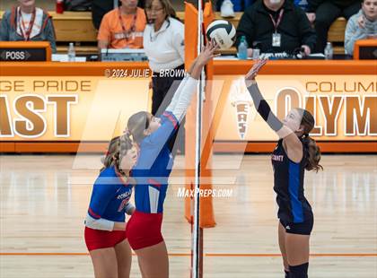 Thumbnail 2 in Roncalli vs. Jennings County (IHSAA 3A Semi-state semifinal) photogallery.