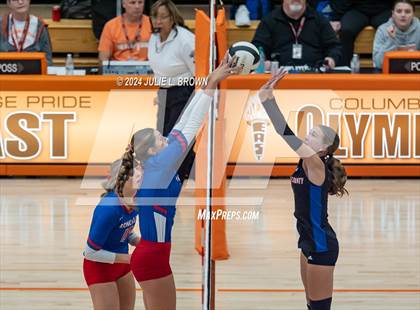 Thumbnail 3 in Roncalli vs. Jennings County (IHSAA 3A Semi-state semifinal) photogallery.