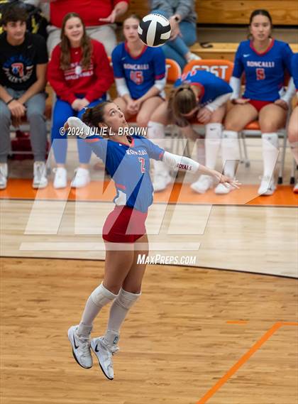 Thumbnail 1 in Roncalli vs. Jennings County (IHSAA 3A Semi-state semifinal) photogallery.