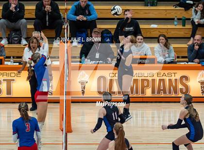 Thumbnail 1 in Roncalli vs. Jennings County (IHSAA 3A Semi-state semifinal) photogallery.