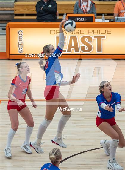 Thumbnail 1 in Roncalli vs. Jennings County (IHSAA 3A Semi-state semifinal) photogallery.