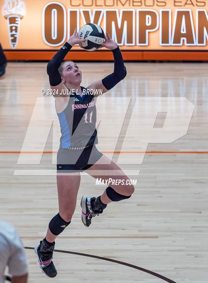 Thumbnail 2 in Roncalli vs. Jennings County (IHSAA 3A Semi-state semifinal) photogallery.