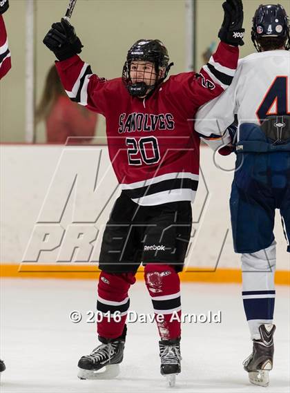 Thumbnail 2 in Milton Academy vs Tabor Academy (Joshua H. Weeks New Years' Tournament Final) photogallery.