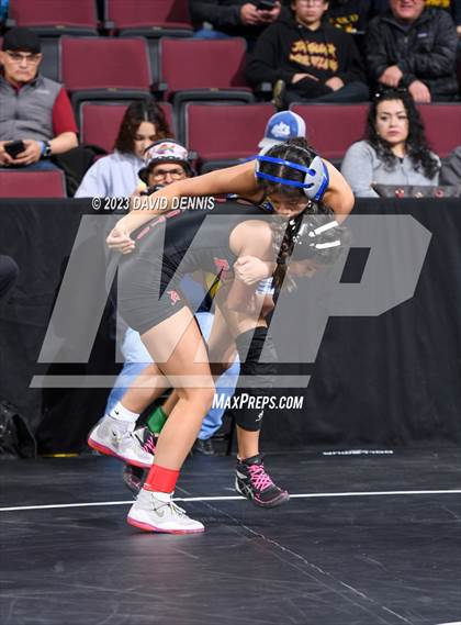 Thumbnail 1 in CIF State Wrestling Championships Girls (Round One) photogallery.