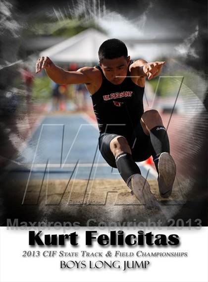 Thumbnail 2 in CIF State Track & Field Championships (Long Jump) photogallery.