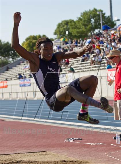 Thumbnail 1 in CIF State Track & Field Championships (Long Jump) photogallery.