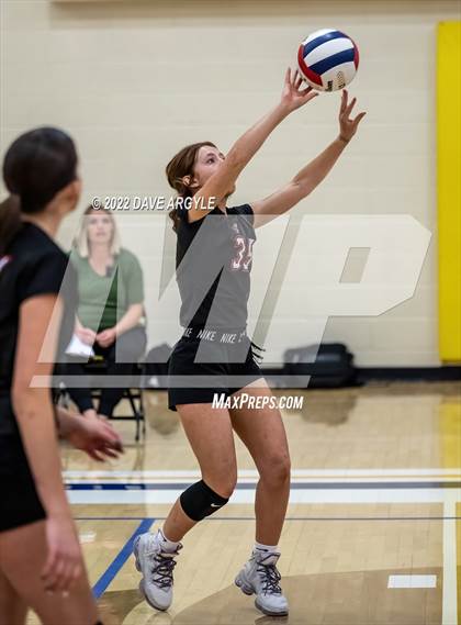 Thumbnail 3 in Canyon View vs Valley (PHS JV Volleyball Tournament) photogallery.
