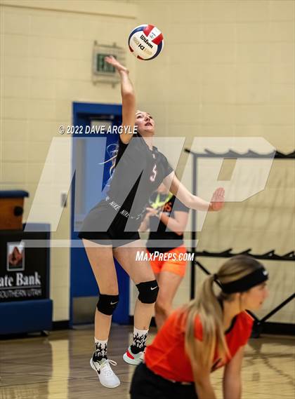 Thumbnail 3 in Canyon View vs Valley (PHS JV Volleyball Tournament) photogallery.