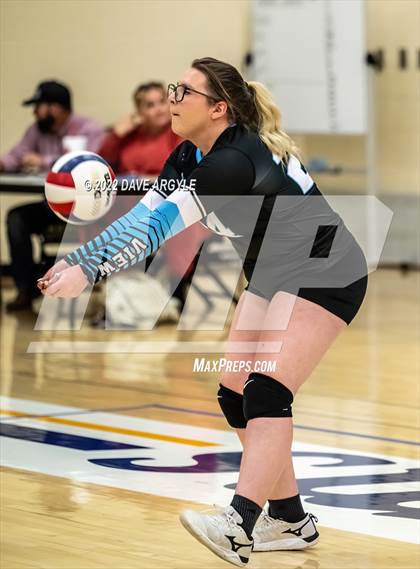 Thumbnail 2 in Canyon View vs Valley (PHS JV Volleyball Tournament) photogallery.