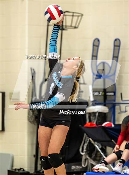 Thumbnail 1 in Canyon View vs Valley (PHS JV Volleyball Tournament) photogallery.