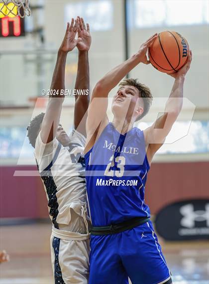 Thumbnail 1 in Mt. Bethel Christian Academy vs. McCallie (Hard in the Paint) photogallery.