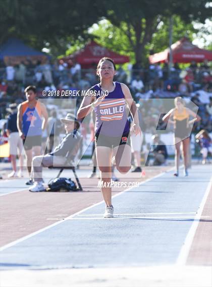 Thumbnail 1 in CIF State Track and Field Championships (Girls Triple Jump Qualifying) photogallery.