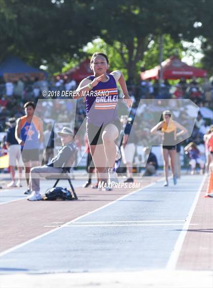 Thumbnail 2 in CIF State Track and Field Championships (Girls Triple Jump Qualifying) photogallery.