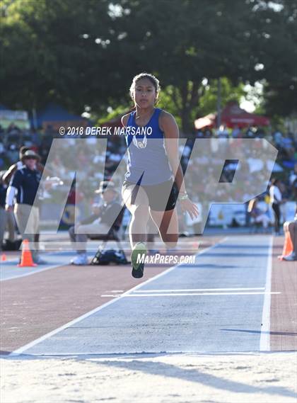 Thumbnail 3 in CIF State Track and Field Championships (Girls Triple Jump Qualifying) photogallery.