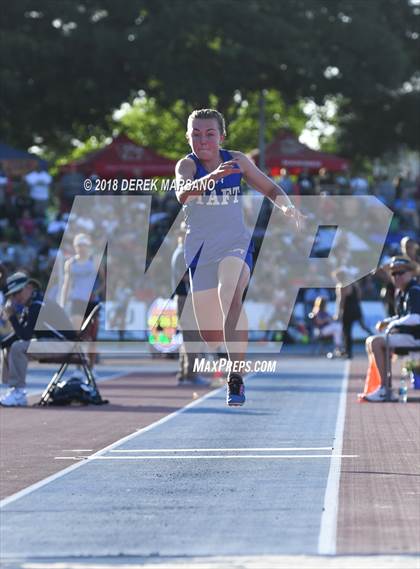 Thumbnail 2 in CIF State Track and Field Championships (Girls Triple Jump Qualifying) photogallery.