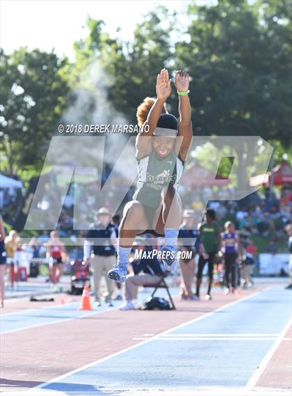 Thumbnail 3 in CIF State Track and Field Championships (Girls Triple Jump Qualifying) photogallery.