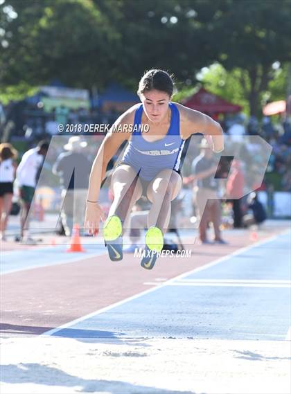 Thumbnail 3 in CIF State Track and Field Championships (Girls Triple Jump Qualifying) photogallery.