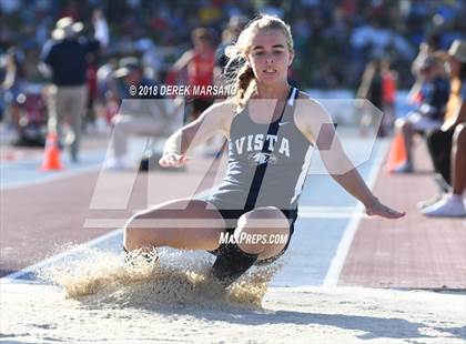 Thumbnail 1 in CIF State Track and Field Championships (Girls Triple Jump Qualifying) photogallery.
